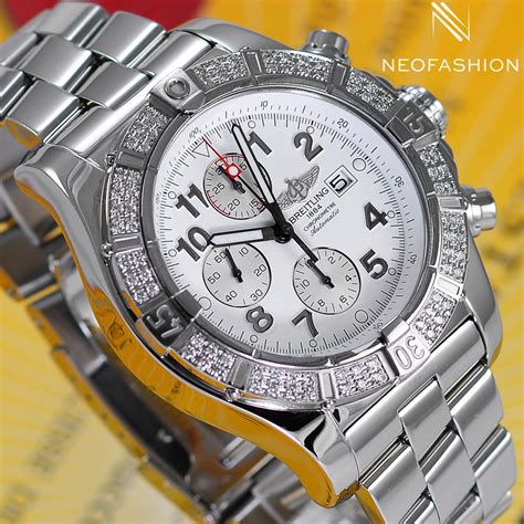 breitling super avenger 2 white face|breitling super avenger bezel.